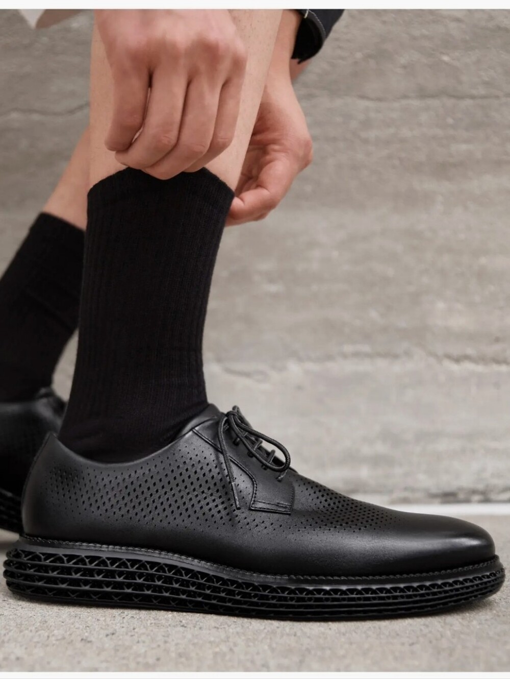 Men's ØriginalGrand 2.0 Oxford Dress Sneaker Size 9.5 Black